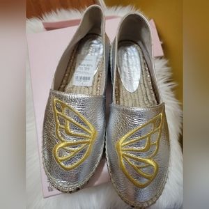 BUTTERFLY 35MM LEATHER ESPADRILLES